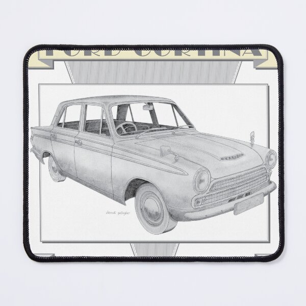 Item preview, Ford Cortina Mk1 Saloon Hand-drawn designed and sold by Classic Car Art Drawings.