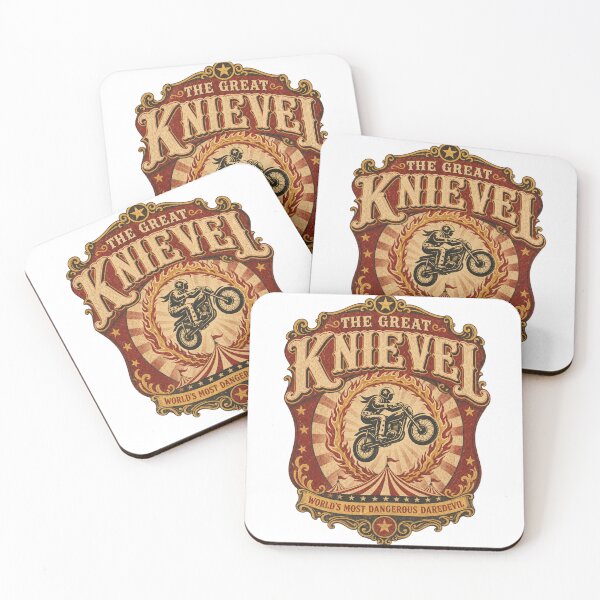 Item preview, Ride Like Knievel — Evel Knievel Retro Stunt Motorcycle T-Shirt designed and sold by Threadnovax.