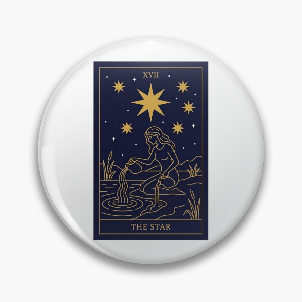 Item preview, The Star Tarot Card Minimal Art Sticker Mystic Celestial Witch Gift designed and sold by ACHIZ.