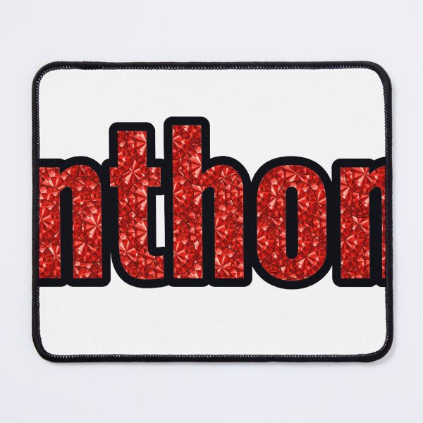 Item preview, Anthony Boy Name Red Rhinestone Texture designed and sold by TheIconSmith.