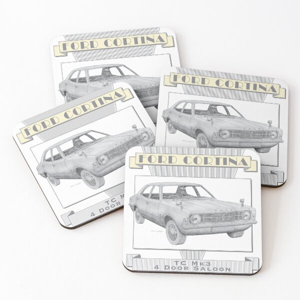 Item preview, Ford Cortina TC Mk3 Saloon Hand-drawn designed and sold by Classic Car Art Drawings.