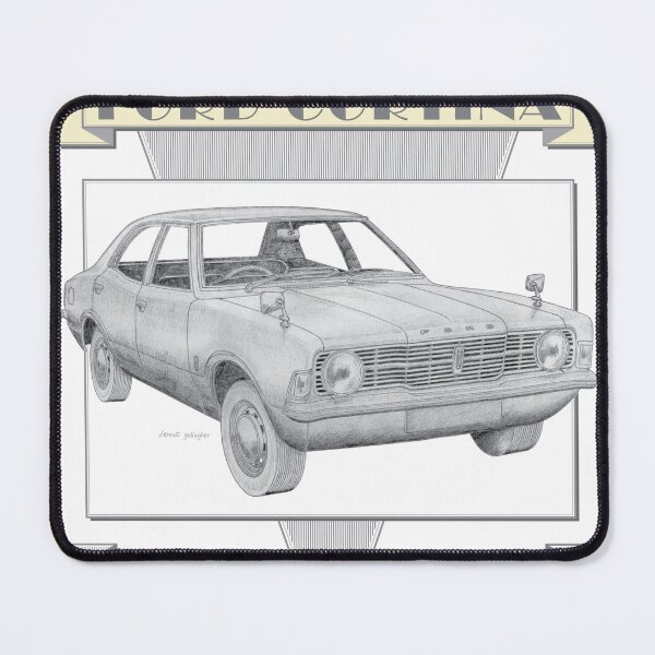 Item preview, Ford Cortina TC Mk3 Saloon Hand-drawn designed and sold by Classic Car Art Drawings.