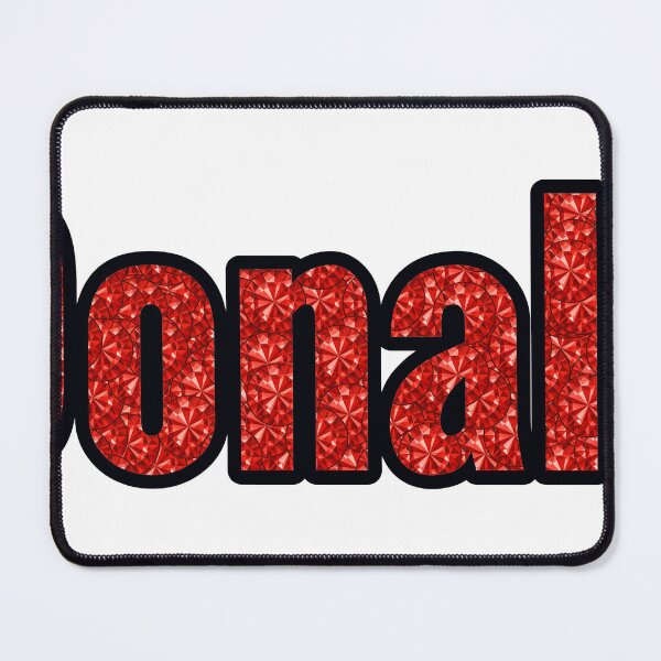 Item preview, Donald Boy Name Red Rhinestone Texture designed and sold by TheIconSmith.