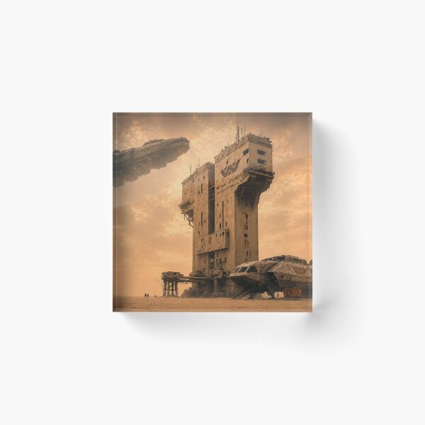 Item preview, Off-World Logistics Hub designed and sold by PlanetBPop.