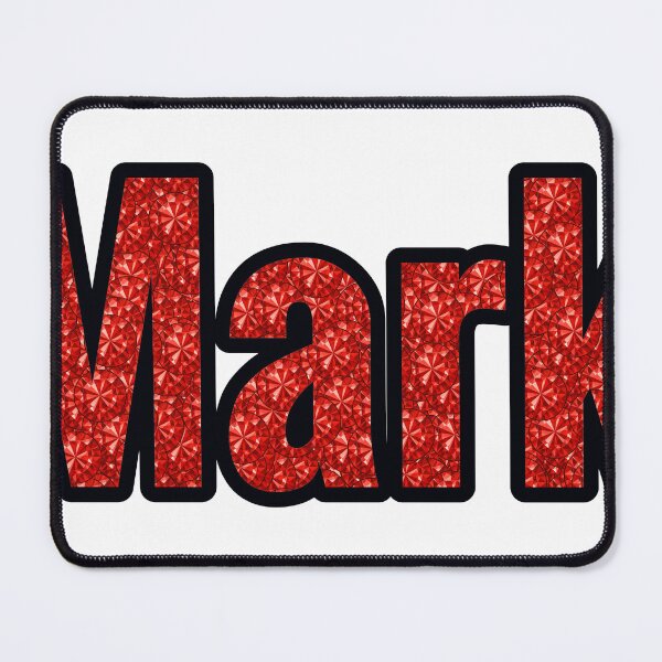 Item preview, Mark Boy Name Red Rhinestone Texture designed and sold by TheIconSmith.