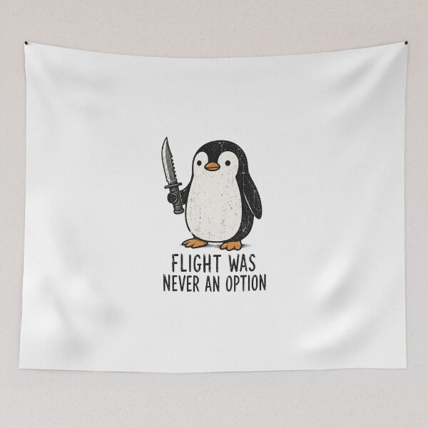 Item preview, Funny Penguin, Flight was Never an Option designed and sold by OndaLifeCo.