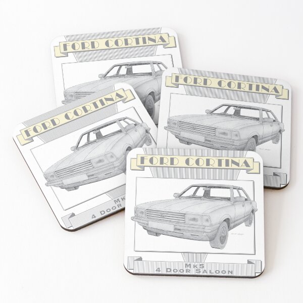 Item preview, Ford Cortina Mk5 Sedán Dibujado a mano designed and sold by Classic Car Art Drawings.