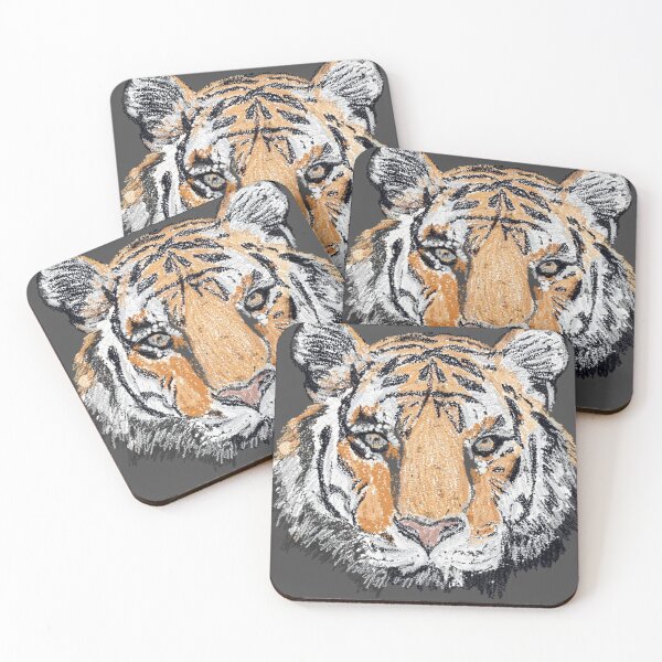 Item preview, Tiger Dotwork Illustration designed and sold by dremneaw.