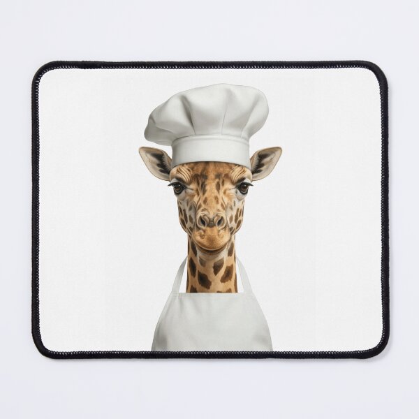 Item preview, Funny Giraffe Chef Realistic Animal Cooking Humor Art designed and sold by LazyOwlStore.