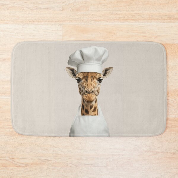 Item preview, Funny Giraffe Chef Realistic Animal Cooking Humor Art designed and sold by LazyOwlStore.