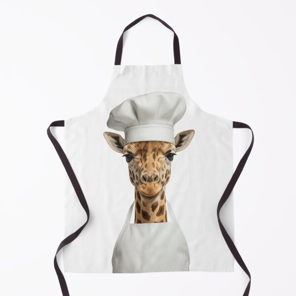 Item preview, Funny Giraffe Chef Realistic Animal Cooking Humor Art designed and sold by LazyOwlStore.
