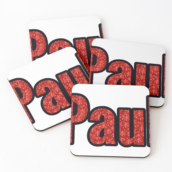Item preview, Paul Boy Name Red Rhinestone Texture designed and sold by TheIconSmith.