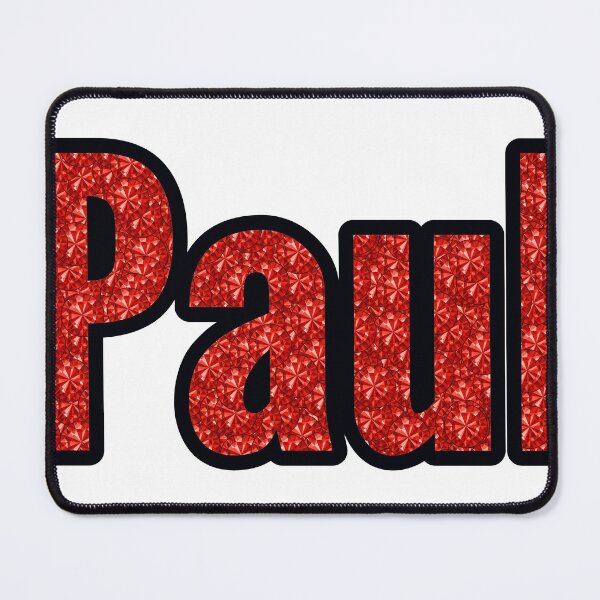 Item preview, Paul Boy Name Red Rhinestone Texture designed and sold by TheIconSmith.
