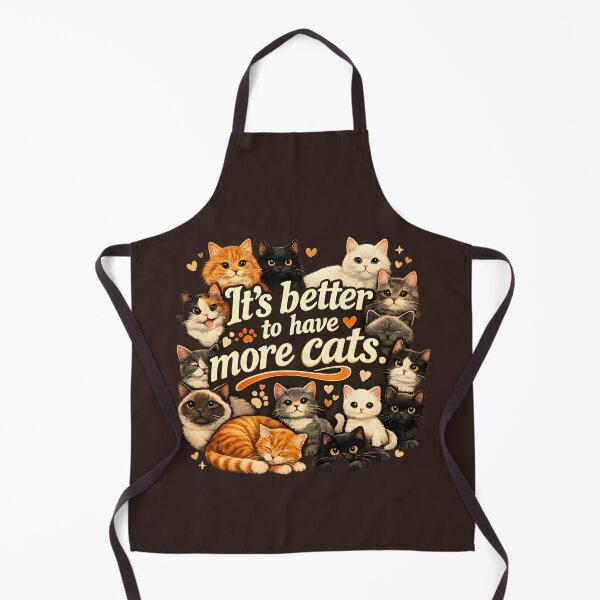 Item preview, It’s Better to Have More Cats – Cute Cat Lover AI Art Design designed and sold by blankTeeShirt.