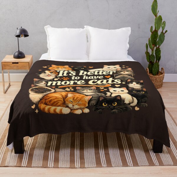 Item preview, It’s Better to Have More Cats – Cute Cat Lover AI Art Design designed and sold by blankTeeShirt.