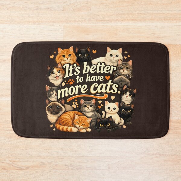 Item preview, It’s Better to Have More Cats – Cute Cat Lover AI Art Design designed and sold by blankTeeShirt.