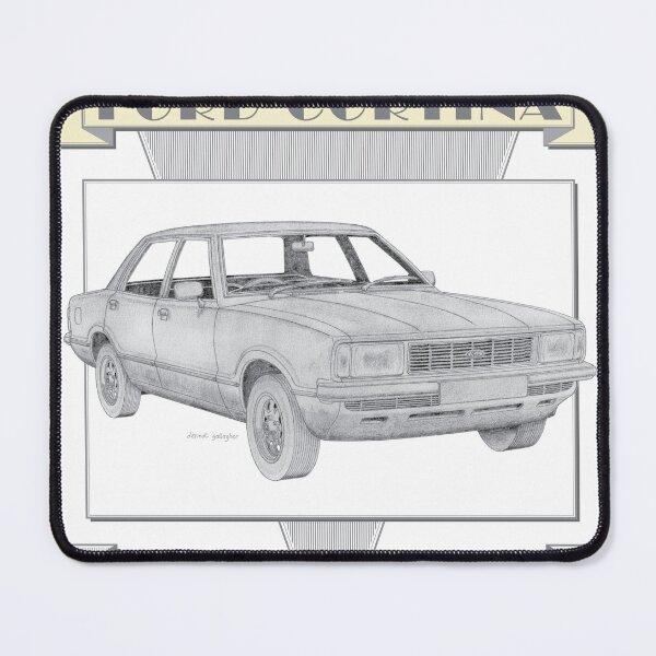 Item preview, Ford Cortina Mk4 Saloon Hand-drawn designed and sold by Classic Car Art Drawings.