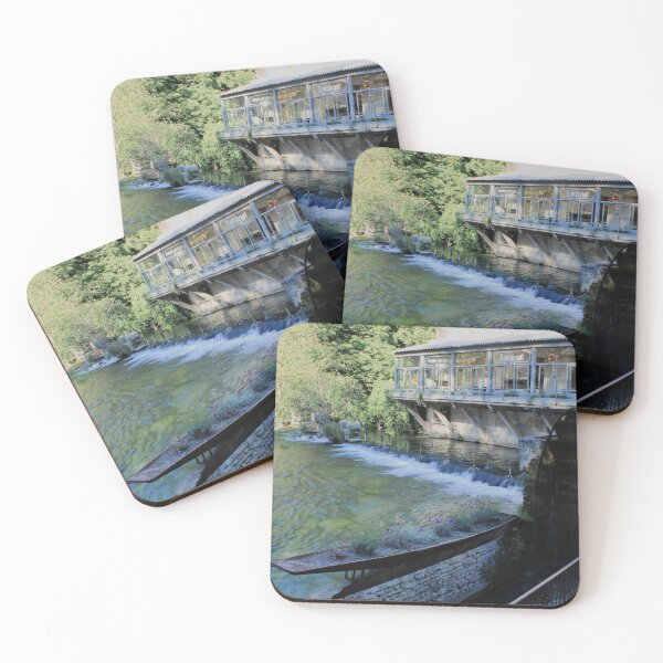 Item preview, Old Waterwheel on the Sorgue River - Fontaine-de-Vaucluse, France designed and sold by Open Road Gallery .