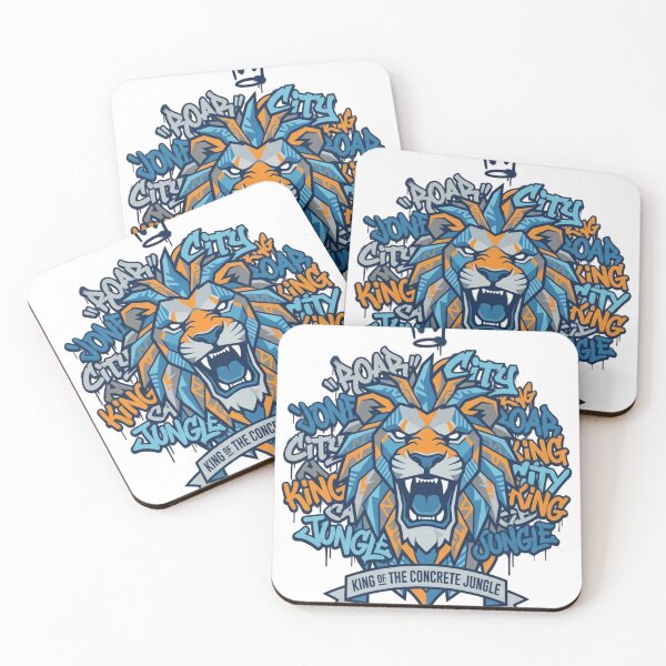 Item preview, King of the Concrete Jungle Lion designed and sold by onjcdesign.