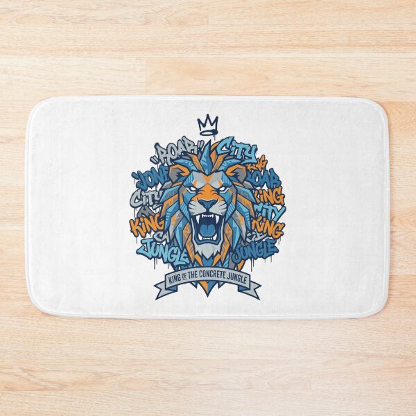 Item preview, King of the Concrete Jungle Lion designed and sold by onjcdesign.