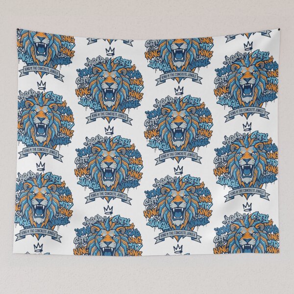 Item preview, King of the Concrete Jungle Lion designed and sold by onjcdesign.