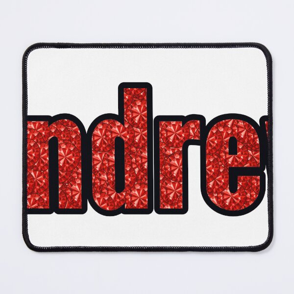 Item preview, Andrew Boy Name Red Rhinestone Texture designed and sold by TheIconSmith.