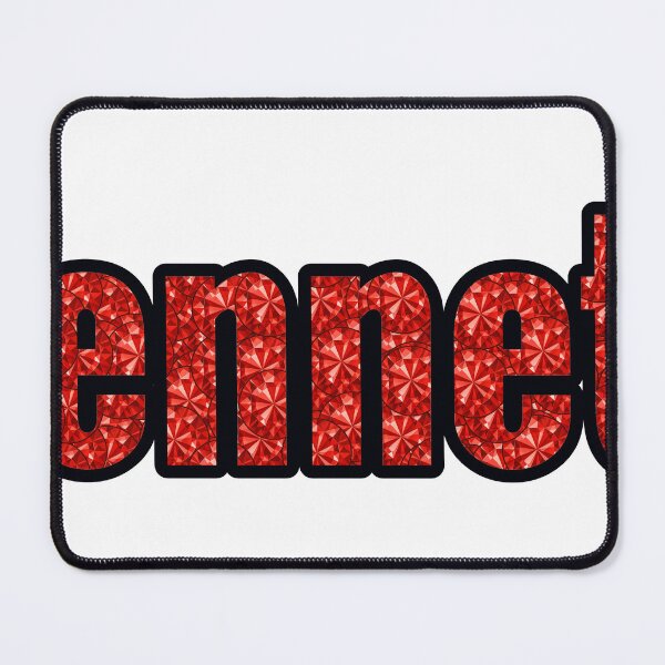 Item preview, Kenneth Boy Name Red Rhinestone Texture designed and sold by TheIconSmith.