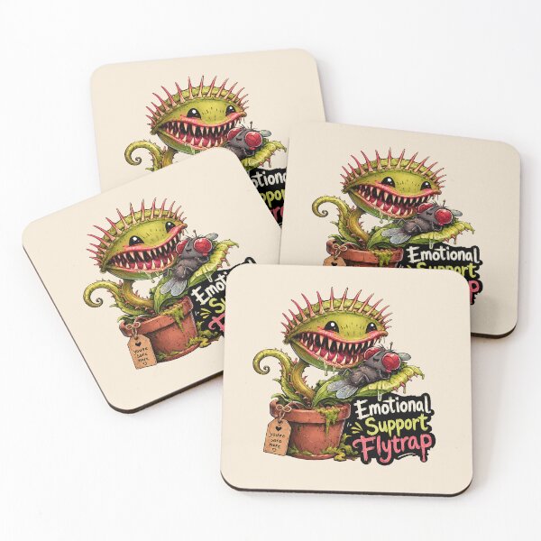Item preview, Emotional Support Flytrap Cute Horror Sticker designed and sold by YuliaHulia.