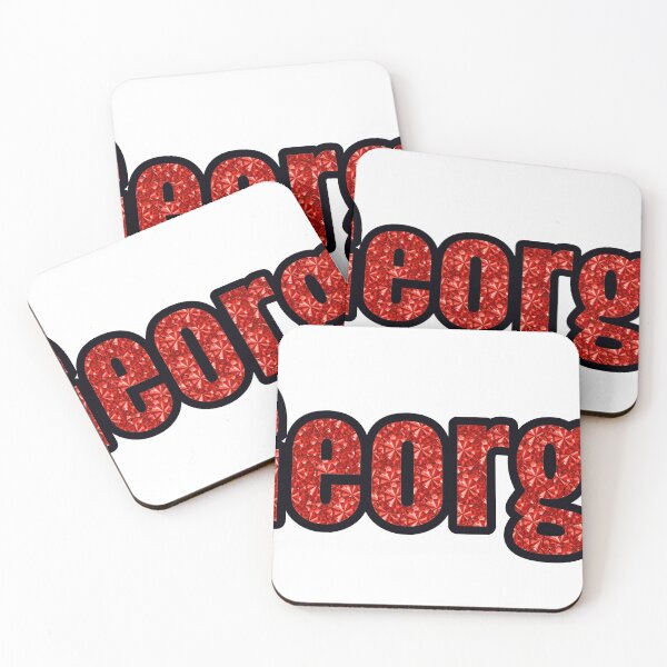 Item preview, George Boy Name Red Rhinestone Texture designed and sold by TheIconSmith.