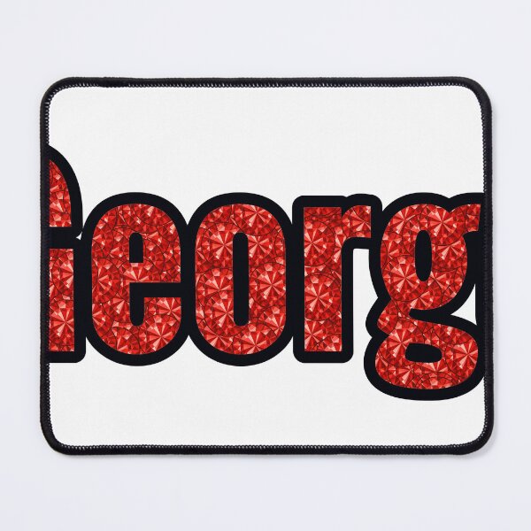 Item preview, George Boy Name Red Rhinestone Texture designed and sold by TheIconSmith.