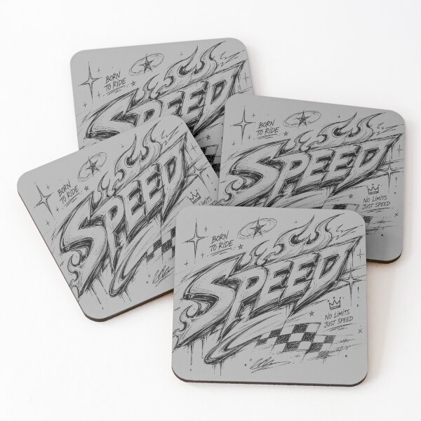 Item preview, SPEED Retro Racing Typography | Y2K Streetwear Sketch Design designed and sold by J&J's Creation.