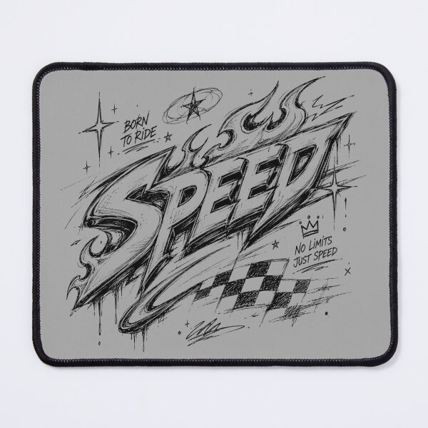 Item preview, SPEED Retro Racing Typography | Y2K Streetwear Sketch Design designed and sold by J&J's Creation.