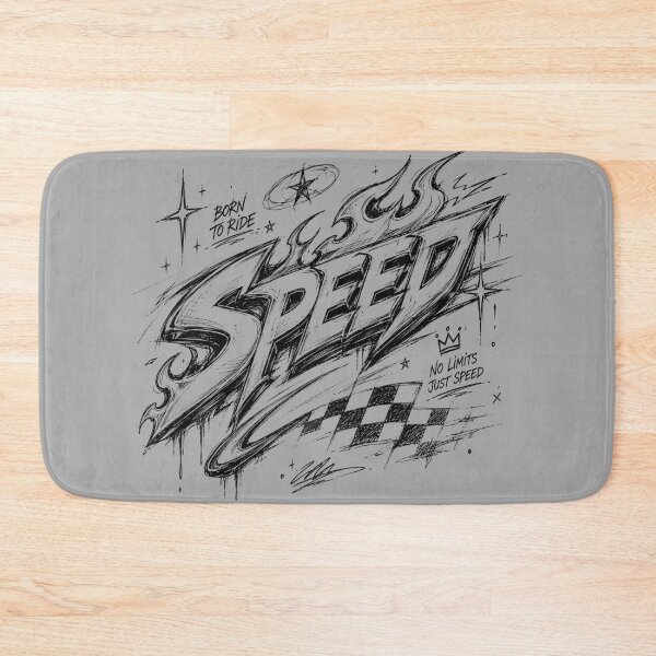 Item preview, SPEED Retro Racing Typography | Y2K Streetwear Sketch Design designed and sold by J&J's Creation.