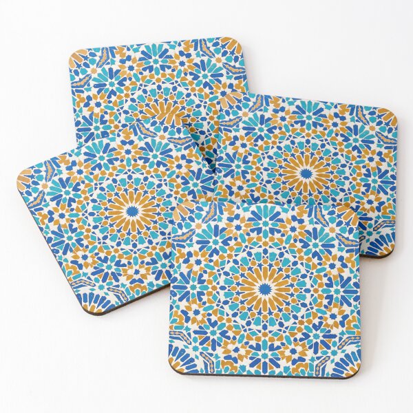 Item preview, Traditional Moroccan Zellige Islamic Geometric Pattern designed and sold by SplashTastic.