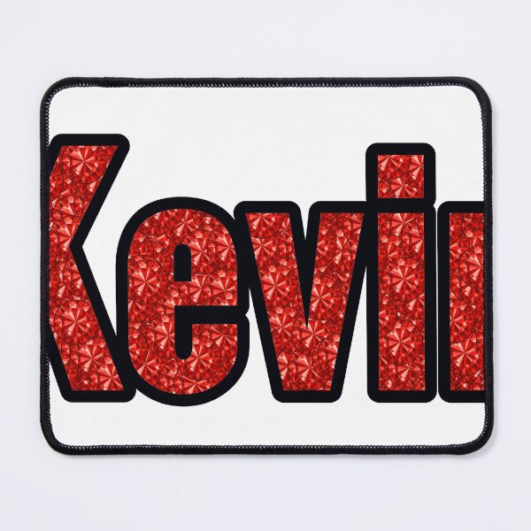Item preview, Kevin Boy Name Red Rhinestone Texture designed and sold by TheIconSmith.