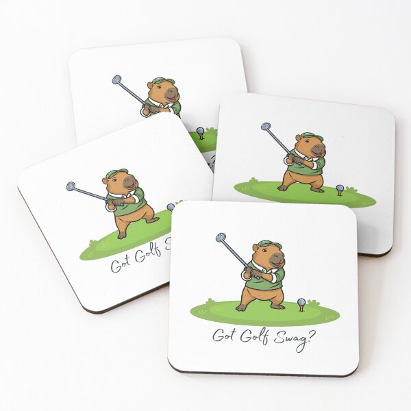 Item preview, Got Golf Swag?  Cute Capybara Golfing.  Gift for a Capybara Fan.  Gift for a Golf Fan, Golf Lover, Golf Player. designed and sold by ShrimpAndGrits.