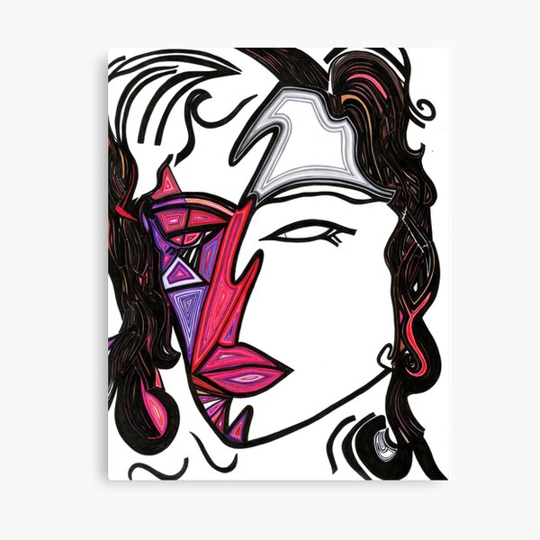 Half Masked Canvas Print
