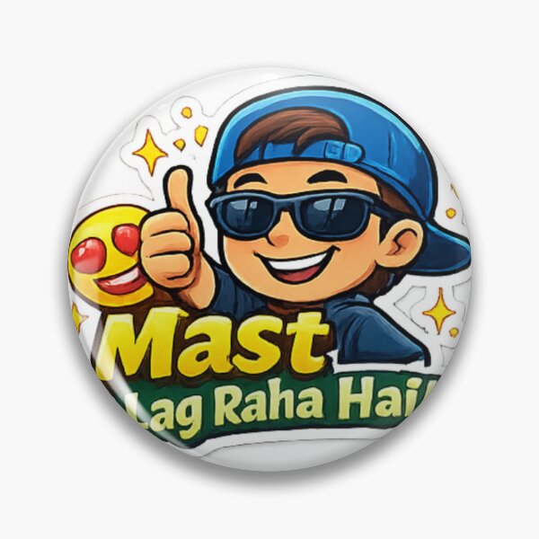 Item preview, “Mast Mast Lag Raha Hai” Funny Desi Vibes Sticker designed and sold by Jyotisima8929.