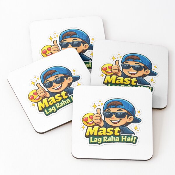 Item preview, “Mast Mast Lag Raha Hai” Funny Desi Vibes Sticker designed and sold by Jyotisima8929.