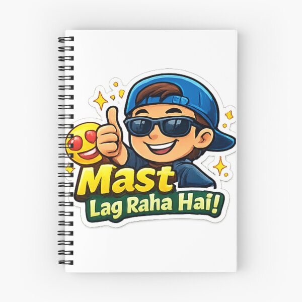 Item preview, “Mast Mast Lag Raha Hai” Funny Desi Vibes Sticker designed and sold by Jyotisima8929.