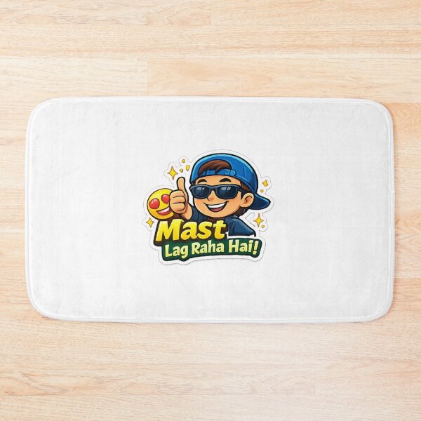 Item preview, “Mast Mast Lag Raha Hai” Funny Desi Vibes Sticker designed and sold by Jyotisima8929.