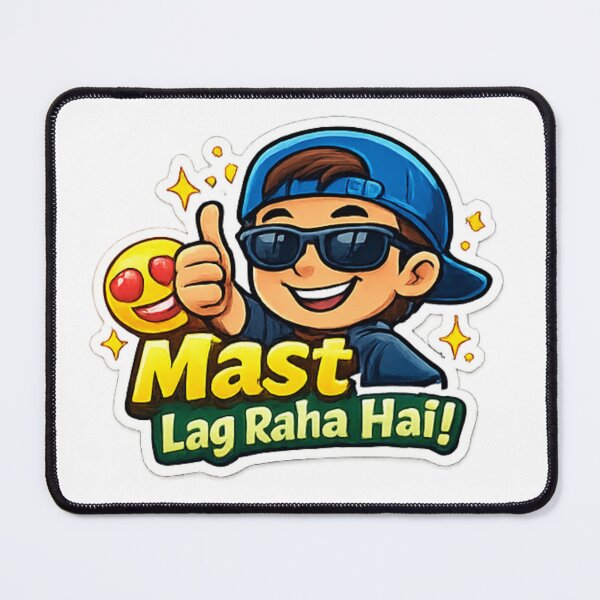 Item preview, “Mast Mast Lag Raha Hai” Funny Desi Vibes Sticker designed and sold by Jyotisima8929.