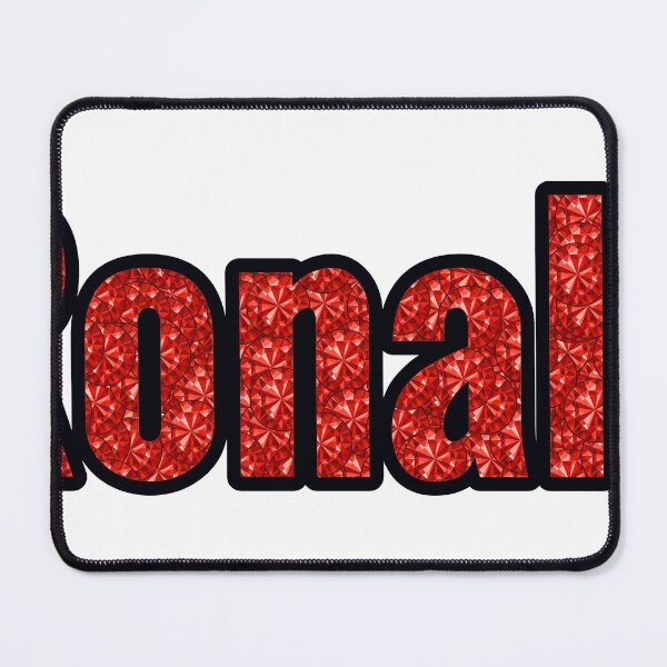 Item preview, Ronald Boy Name Red Rhinestone Texture designed and sold by TheIconSmith.