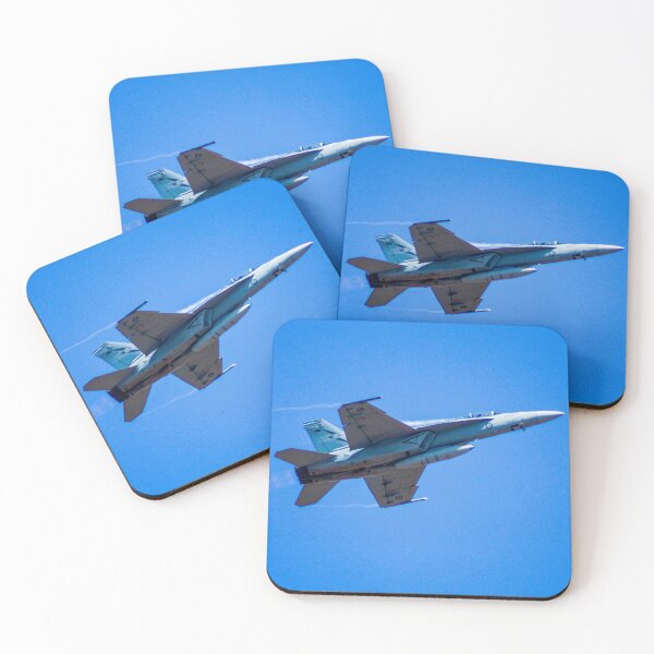 Item preview, F/A-18 Hornet Fighter Jet in Flight | Dynamic Military Aviation Fine Art Print designed and sold by Ross.A.Campbell.