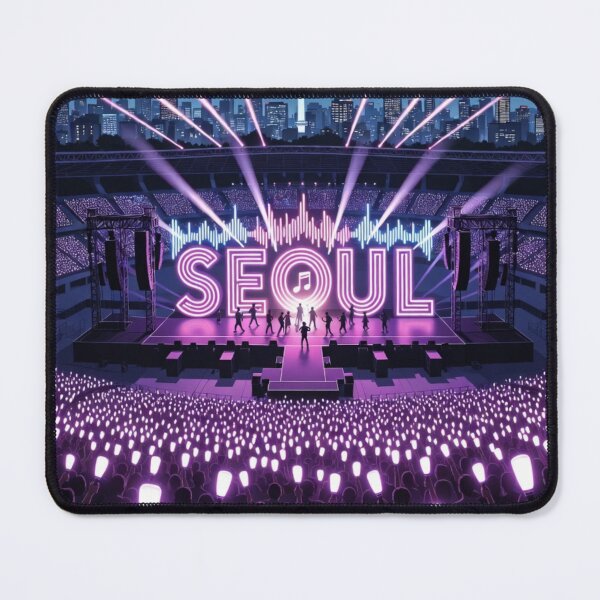 Item preview, Seoul K-Pop Concert Night Poster | South Korea Music Festival Neon Art designed and sold by Dikshant Goyal.