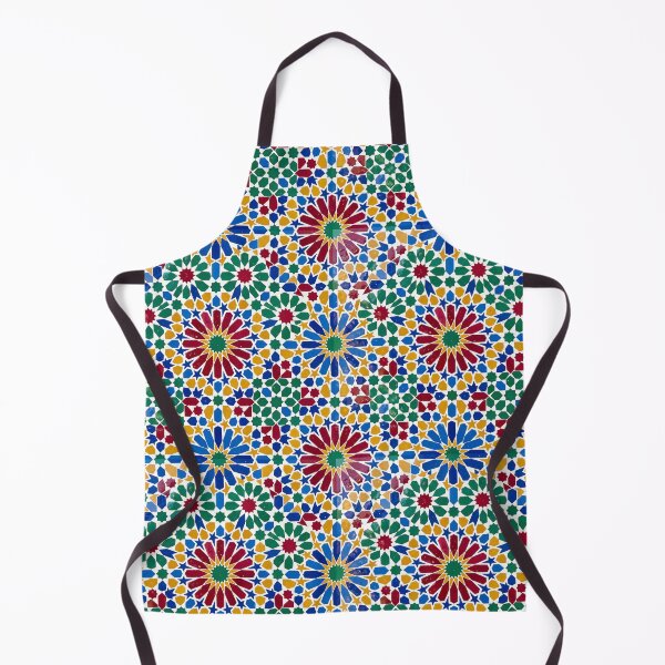 Item preview, Artistic Moroccan Zellige Colorful Geometric Mosaic designed and sold by SplashTastic.