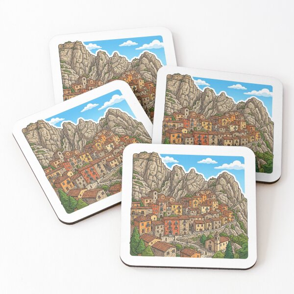 Item preview, Castelmezzano Mountain Village Sticker Souvenir Summer Edition designed and sold by Imaginarium of Chaos falcon88 .