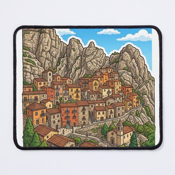 Item preview, Castelmezzano Mountain Village Sticker Souvenir Summer Edition designed and sold by Imaginarium of Chaos falcon88 .