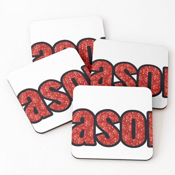Item preview, Jason Boy Name Red Rhinestone Texture designed and sold by TheIconSmith.
