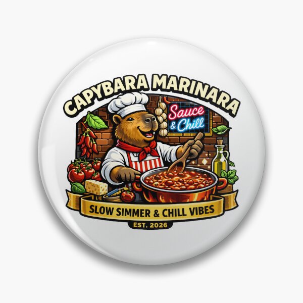Item preview, Capybara Marinara Funny Pasta Chef designed and sold by octozap.
